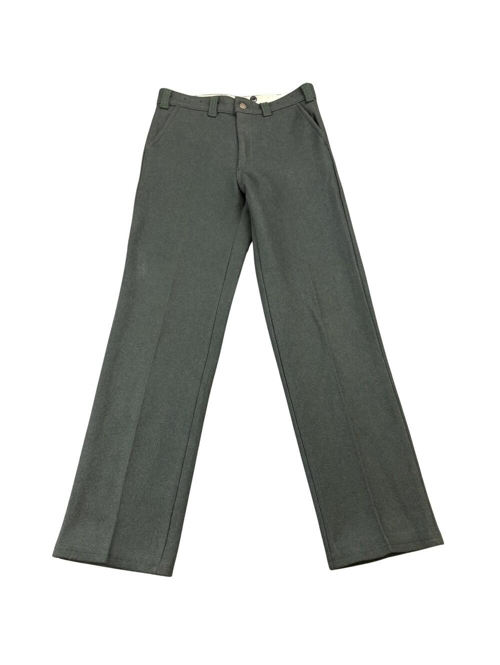 Codet Heavyweight Wool Pants Mens Size 32x33 Green Hunting Made In Canada